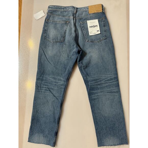 Rag & Bone Womens Maya Blue High Rise Distressed Boyfriend Jeans Size 30 NEW